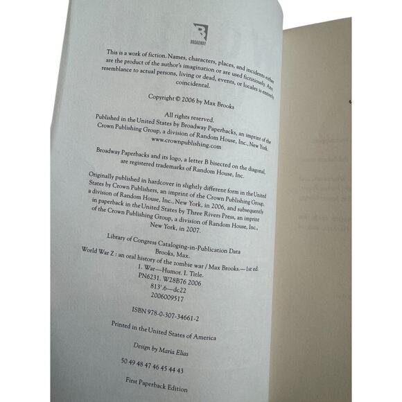 World War Z: An Oral History of the Zombie War – Max Brooks - Picture 5 of 5